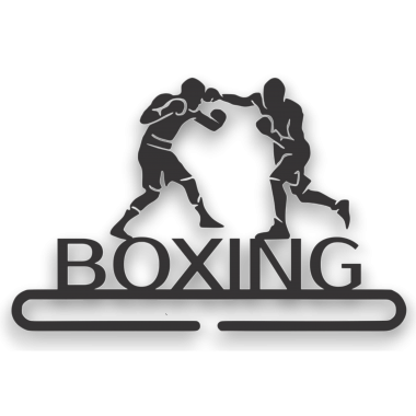 Медальница BOXING черная