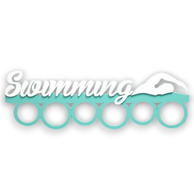 Медальница Swimming с пловцом