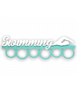 Медальница Swimming с пловцом